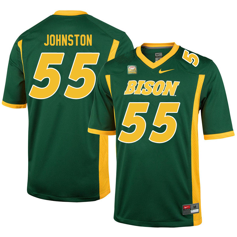 Men #55 Hayden Johnston North Dakota State Bison College Football Jerseys Sale-Green